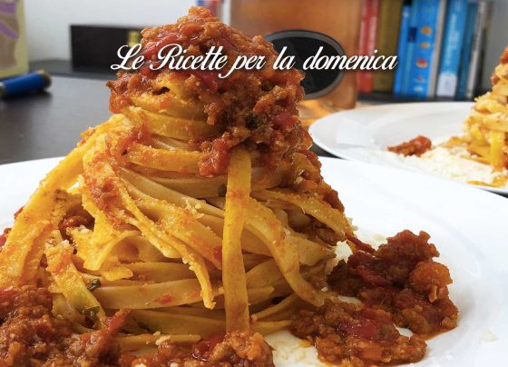Tagliatelle di gragnano con ragù alla bolognese